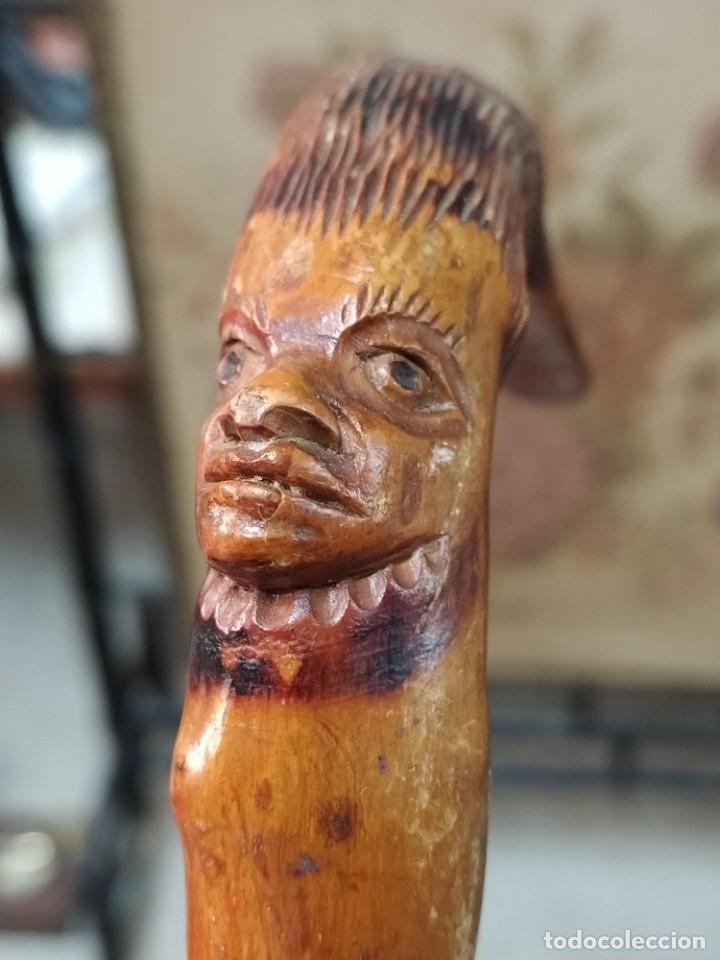 Antig&uuml;edades: BASTON COLECCION RA&Iacute;Z. CABEZA Y AVE - Foto 10