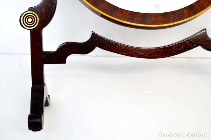 Antig&uuml;edades: Espejo de mesa tocador de madera - Foto 7
