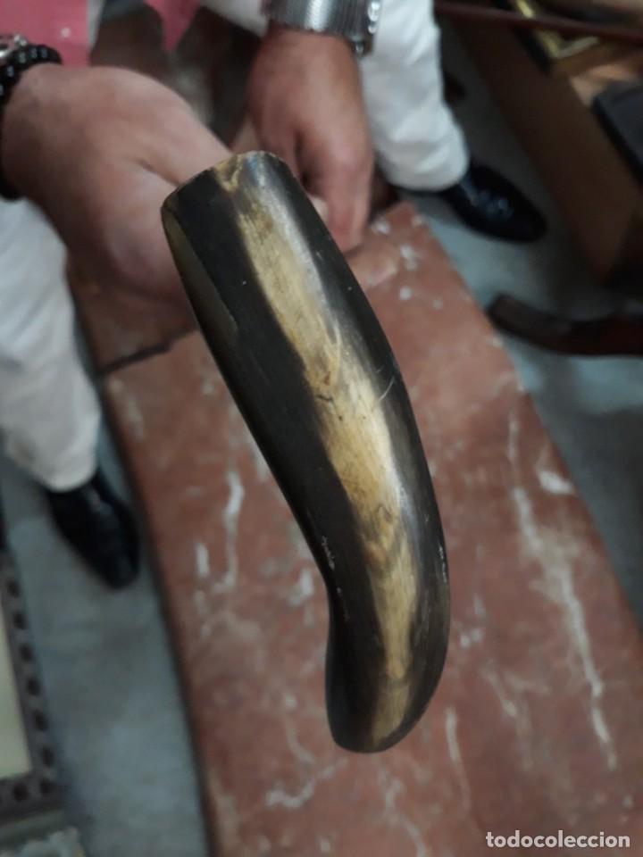 Antig&uuml;edades: BASTON MADERA EBONIZADA EMPU&Ntilde;ADURA ASTA - Foto 3