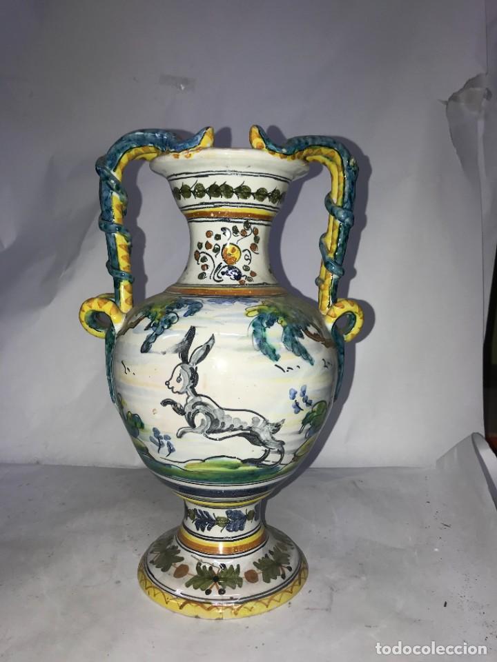 Jarrón cerámica Talavera - Antiguedades El Apaño