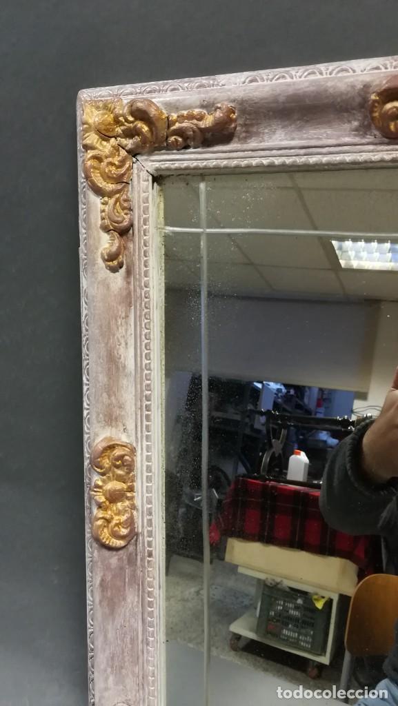 Antig&uuml;edades: ESPEJO PEQUE&Ntilde;O FORMA TRAPECIO - Foto 3