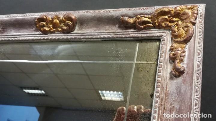 Antig&uuml;edades: ESPEJO PEQUE&Ntilde;O FORMA TRAPECIO - Foto 4