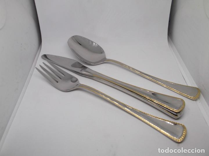 Antig&uuml;edades: Cubiertos de Farco de acero.Vintage - Foto 2