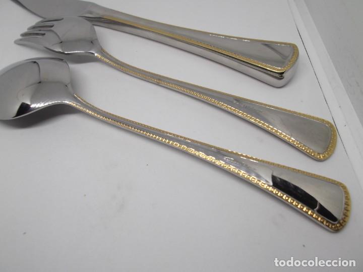 Antig&uuml;edades: Cubiertos de Farco de acero.Vintage - Foto 3