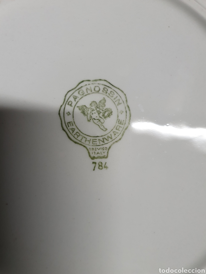 Antig&uuml;edades: 4 platos Porcelana - Foto 4