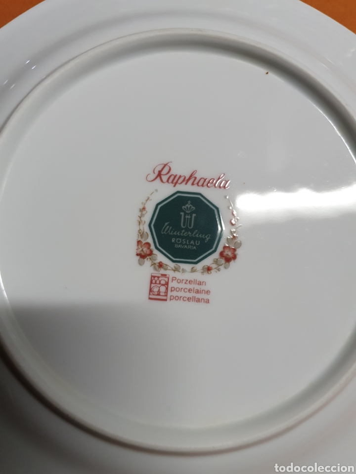 Antig&uuml;edades: 6 platos Porcelana - Foto 3