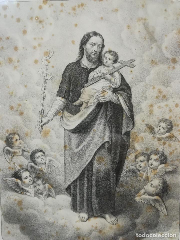 Antig&uuml;edades: IMAGEN RELIGIOSA ENMARCADA - Foto 2
