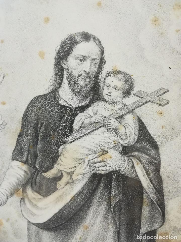 Antig&uuml;edades: IMAGEN RELIGIOSA ENMARCADA - Foto 4