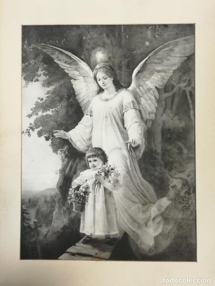 Antig&uuml;edades: LAMINA IMPRESA DE UN ANGEL - Foto 2
