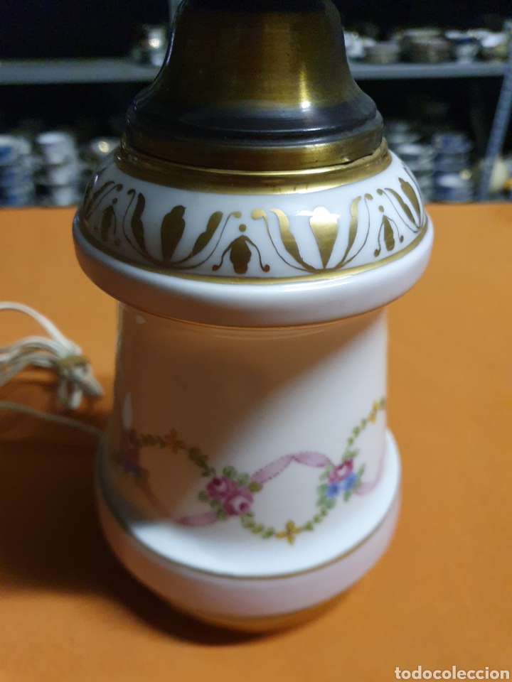 Antig&uuml;edades: L&aacute;mpara Porcelana - Foto 2