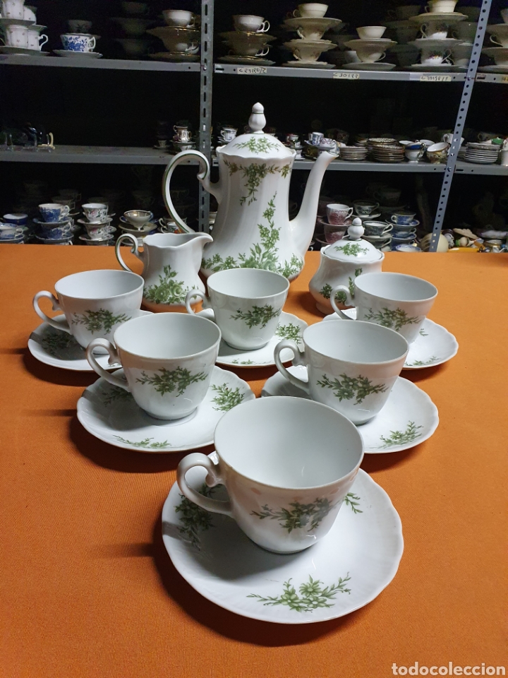 Antig&uuml;edades: Juego de caf&eacute; Porcelana - Foto 1