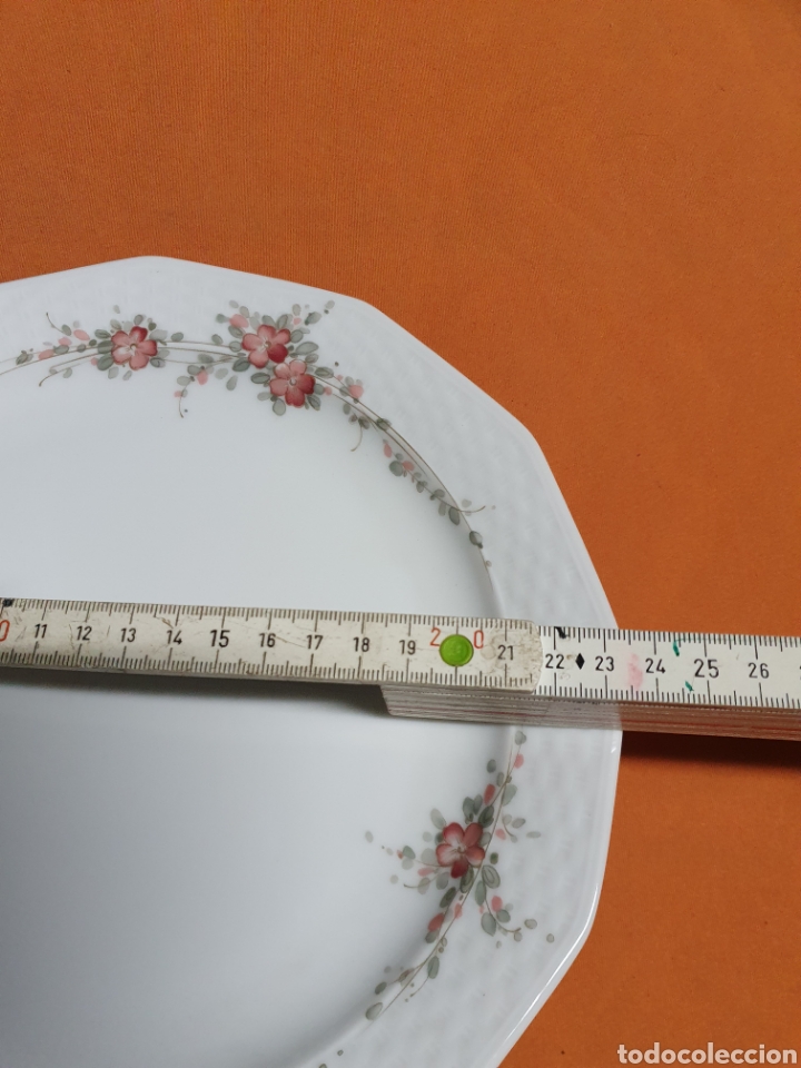 Antig&uuml;edades: 6 platos Porcelana - Foto 2