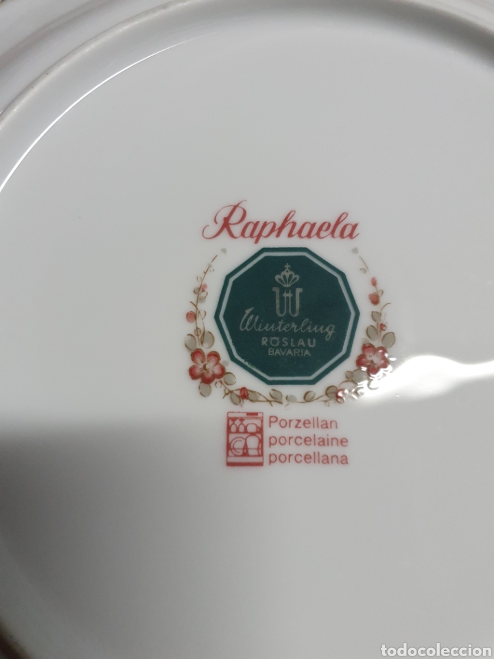 Antig&uuml;edades: 6 platos Porcelana - Foto 3
