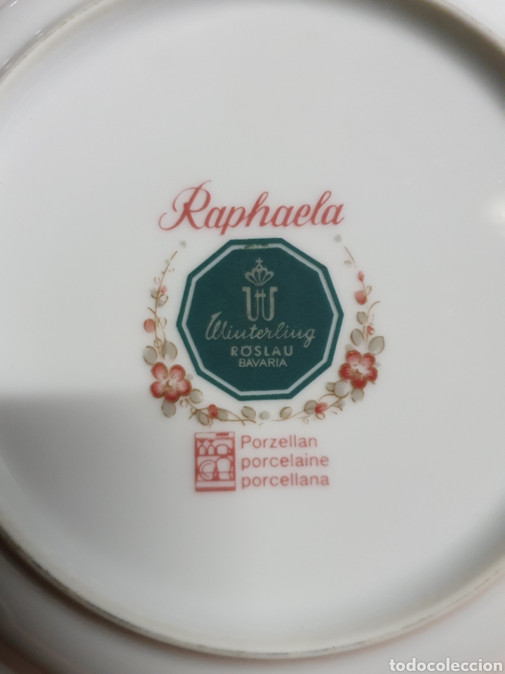 Antig&uuml;edades: 6 platos Porcelana - Foto 3