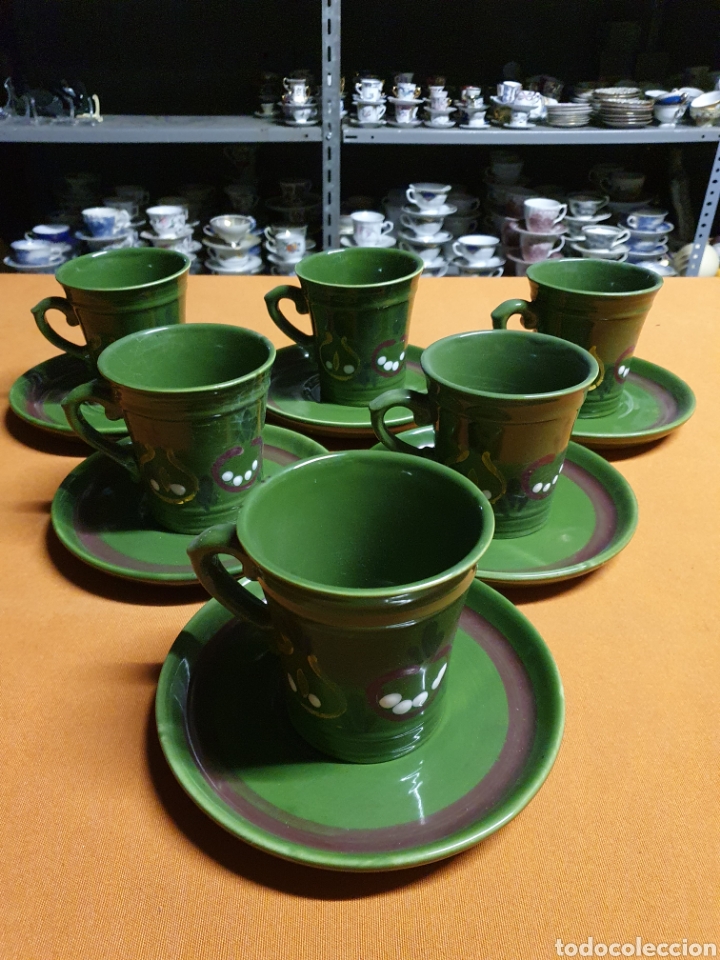 Antig&uuml;edades: 6 tazas Porcelana - Foto 1