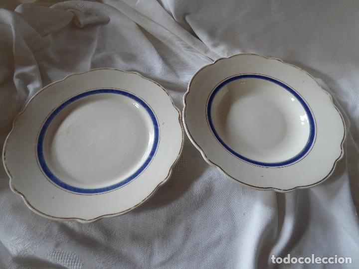 Antig&uuml;edades: Platos de porcelana. - Foto 1