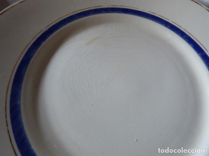 Antig&uuml;edades: Platos de porcelana. - Foto 3