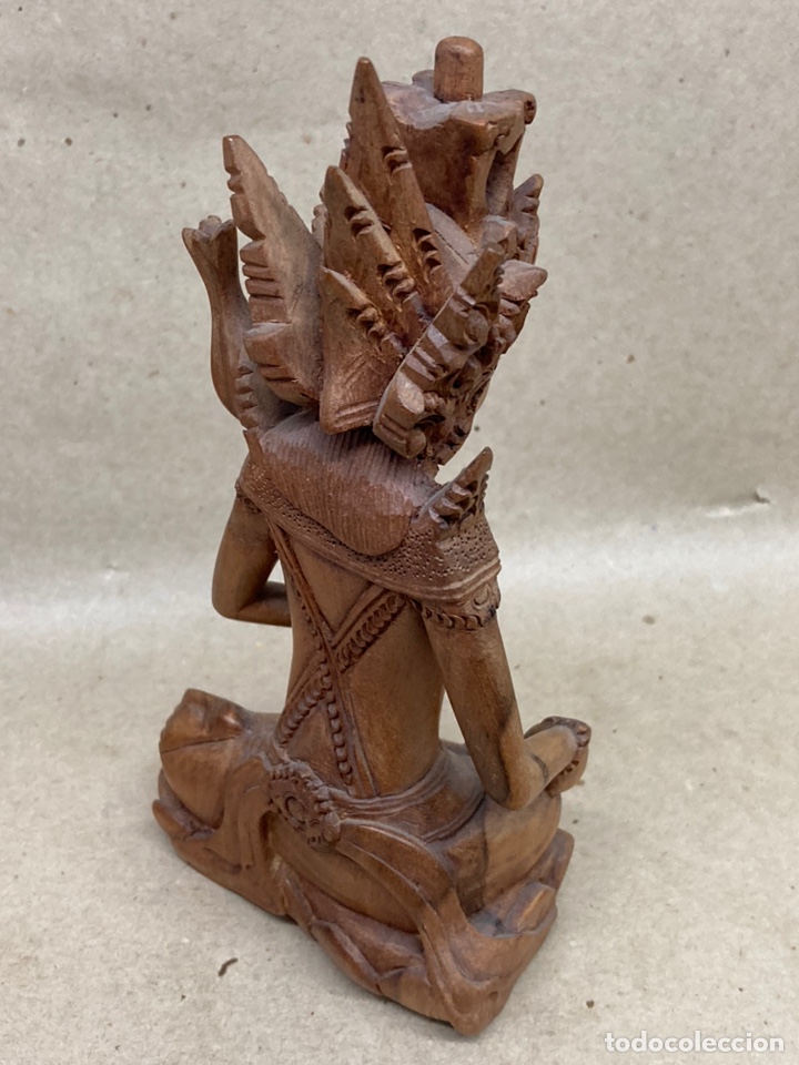 Antig&uuml;edades: Figura de madera tallada - Foto 2