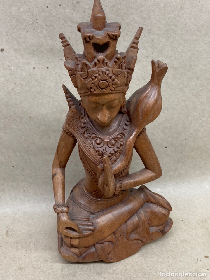 Antig&uuml;edades: Figura de madera tallada - Foto 3