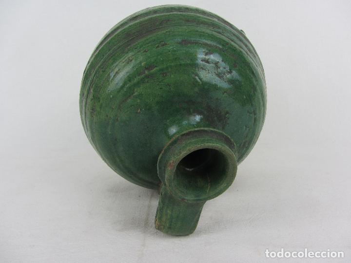 Antigüedades: Perula en cerámica verde de Lucena - s. XVIII-XIX - Foto 8 - 252173275