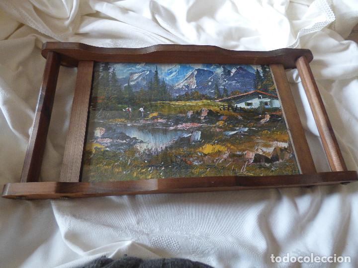 Antig&uuml;edades: Bandeja de madera. - Foto 1