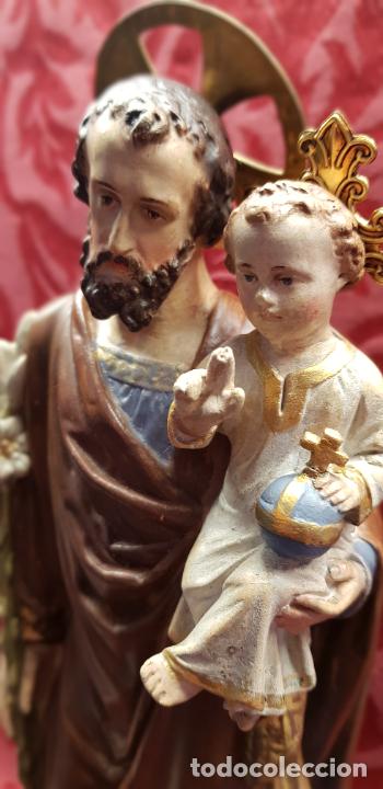 Antig&uuml;edades: SAN JOS&Eacute; CON NI&Ntilde;O EN BRAZOS - Foto 5