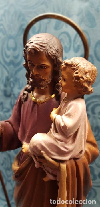 Antig&uuml;edades: SAN JOS&Eacute; CON NI&Ntilde;O EN BRAZOS - Foto 4