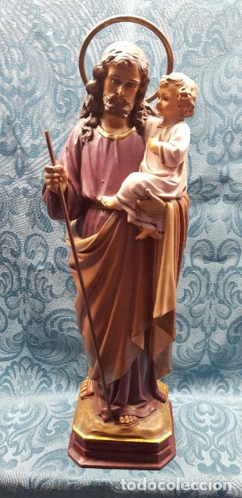 Antig&uuml;edades: SAN JOS&Eacute; CON NI&Ntilde;O EN BRAZOS - Foto 1