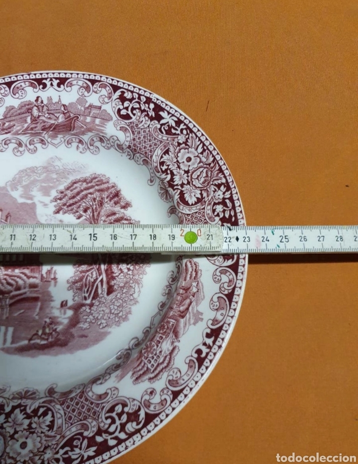 Antig&uuml;edades: 6 Platos Porcelana - Foto 2