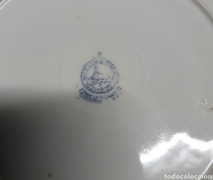 Antig&uuml;edades: 6 Platos Porcelana - Foto 3