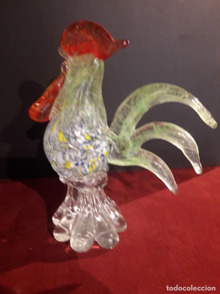 Antig&uuml;edades: Gallo cristal de Murano - Foto 3