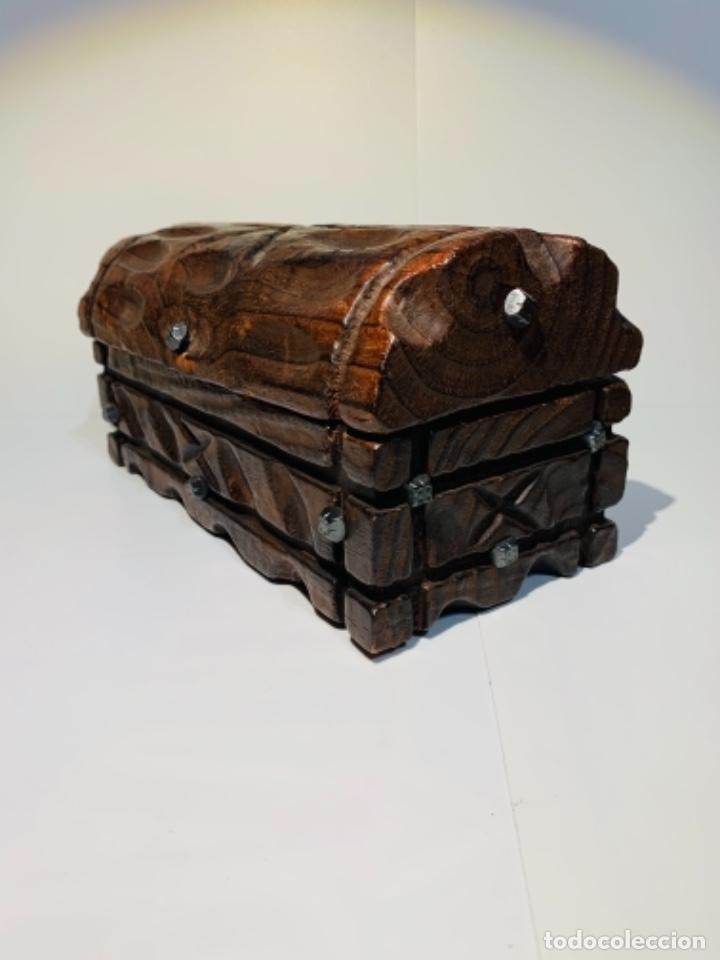 espejo Dependiente Rodeo joyero, caja, baúl, cofre madera tallada y forj - Compra venta en  todocoleccion