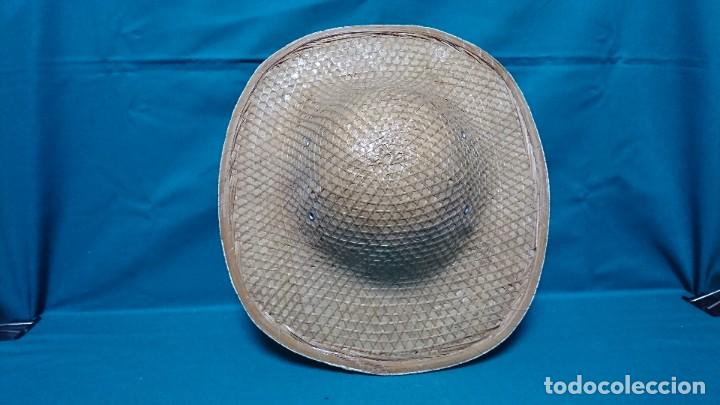 Antig&uuml;edades: ANTIGUO SOMBRERO DE MIMBRE, JUNCO, ORIENTAL - Foto 1