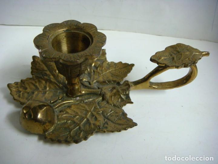 Antig&uuml;edades: PALMATORIA EN BRONCE CON FORMA DE HOJA (&) - Foto 1
