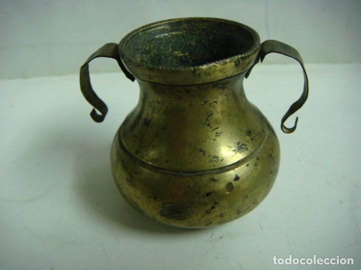 Antig&uuml;edades: JARRONCITO EN BRONCE ANTIGUO (&) - Foto 1