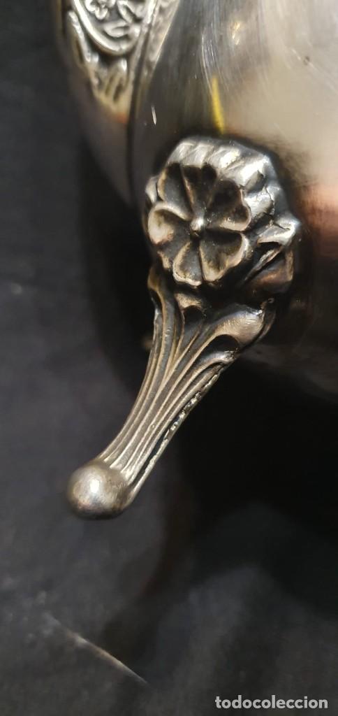 Antig&uuml;edades: Cafetera inglesa Leonard ba&ntilde;o de plata (silverplated). - Foto 7