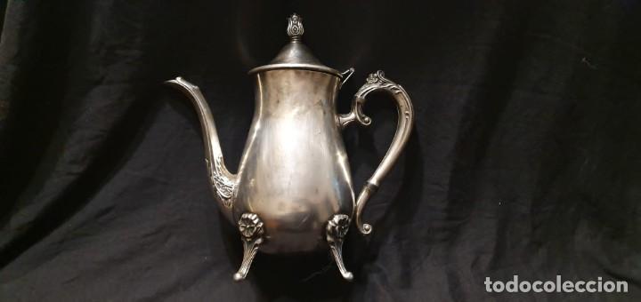 Antig&uuml;edades: Cafetera inglesa Leonard ba&ntilde;o de plata (silverplated). - Foto 10