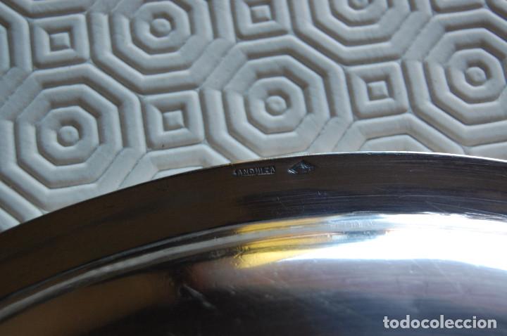 Antig&uuml;edades: Bandeja de chapada en plata. Di&aacute;metro 30,7 cm. - Foto 7