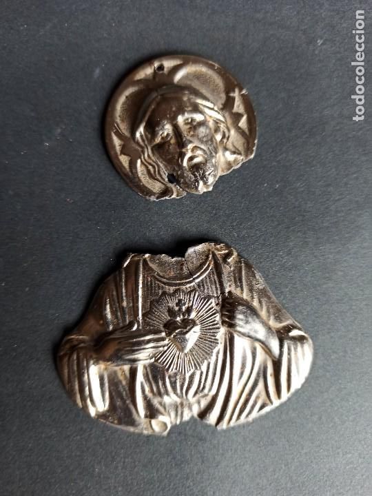 Antig&uuml;edades: Placa para puerta del Sagrado Coraz&oacute;n - Foto 1