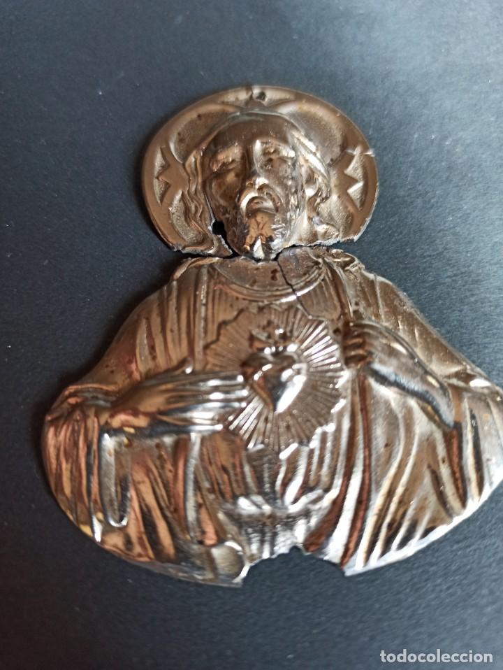Antig&uuml;edades: Placa para puerta del Sagrado Coraz&oacute;n - Foto 3