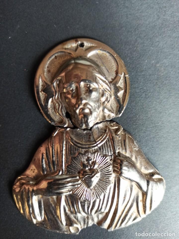 Antig&uuml;edades: Placa para puerta del Sagrado Coraz&oacute;n - Foto 4