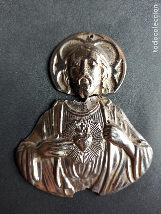Antig&uuml;edades: Placa para puerta del Sagrado Coraz&oacute;n - Foto 7
