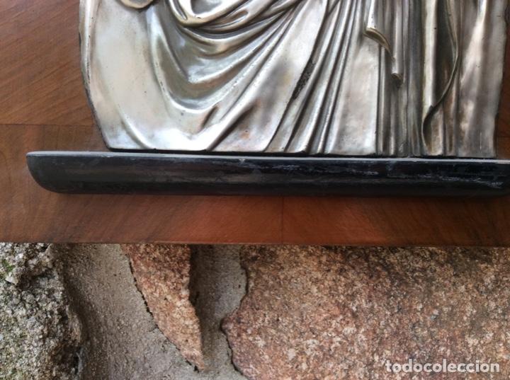 Antig&uuml;edades: Sagrado coraz&oacute;n de Jes&uacute;s sobre tabla con repisa - Foto 10