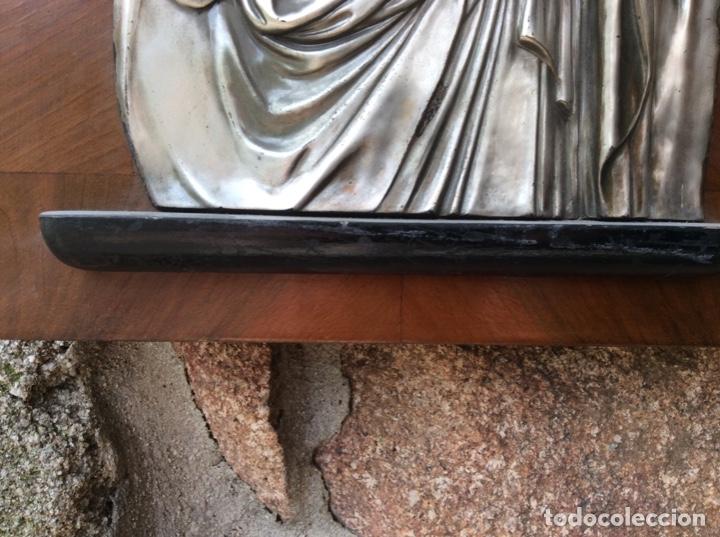 Antig&uuml;edades: Sagrado coraz&oacute;n de Jes&uacute;s sobre tabla con repisa - Foto 11