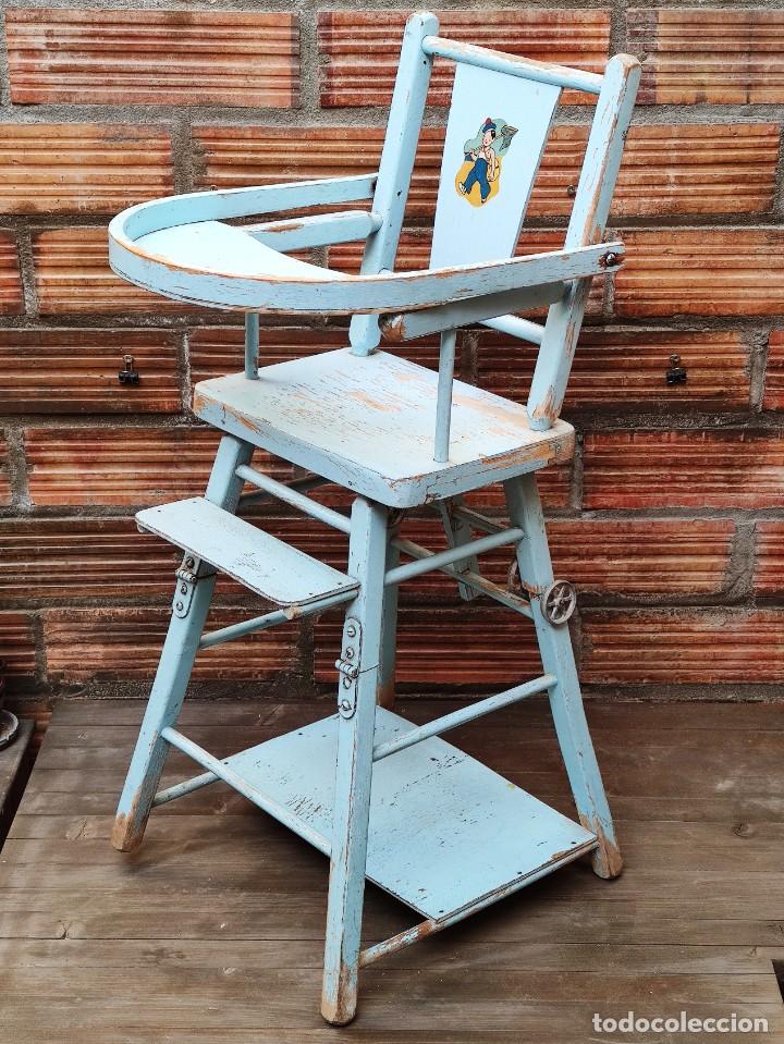 Antig&uuml;edades: Trona SIMBAG Francia a&ntilde;os 40 - Estado ORIGINAL silla alta