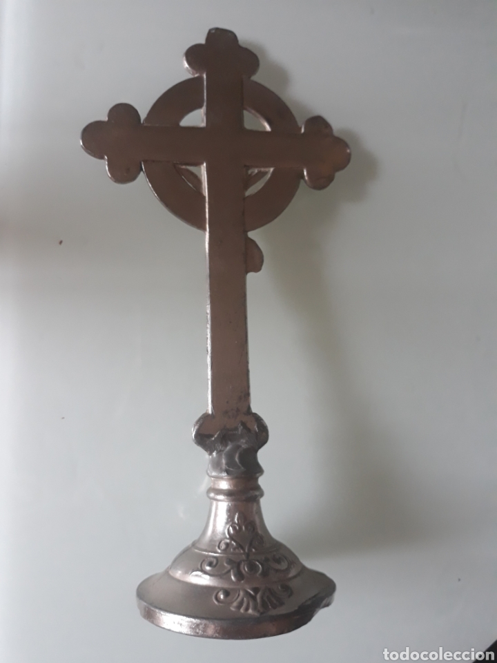 Antig&uuml;edades: Crucifijo de sobremesa. - Foto 2