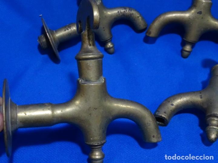 Antig&uuml;edades: 4 GRIFOS ANTIGUOS DE BRONCE DE 15 CM. - Foto 4