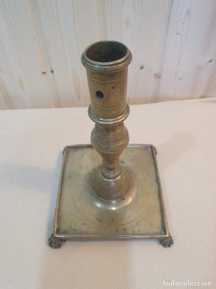 Antig&uuml;edades: ANTIGUO CANDELERO CANDELABRO - Foto 2