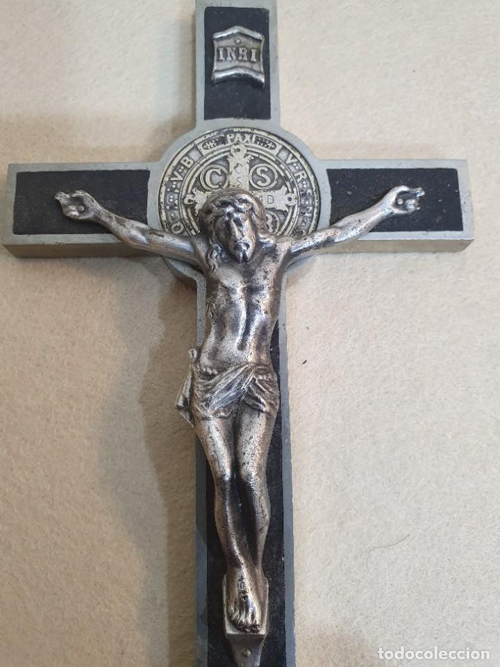 Antig&uuml;edades: -ANTIGUO CRUCIFIJO BRONCE - Foto 2