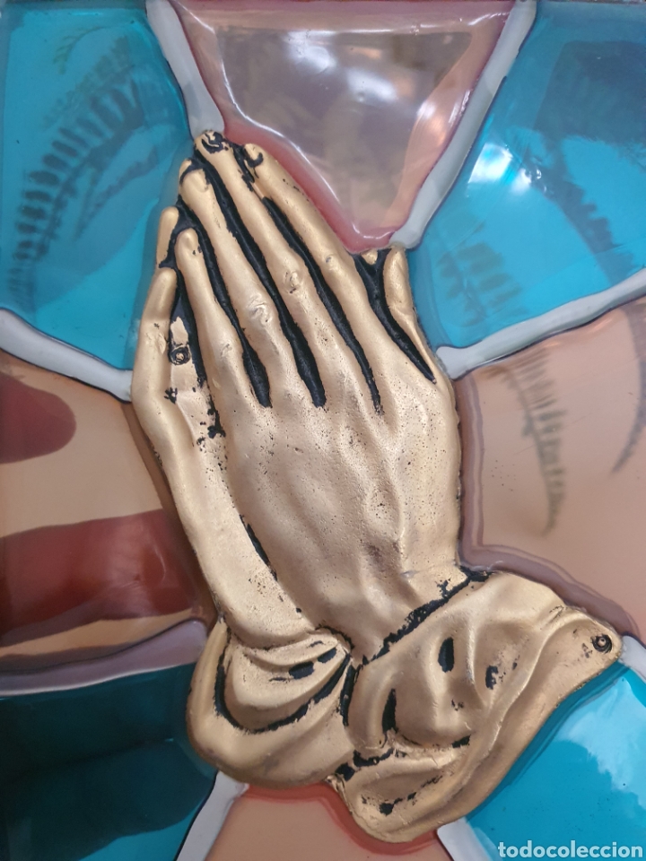 Antig&uuml;edades: Cuadro religioso en vidriera . - Foto 3